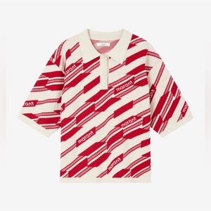 Isabel Marant | Elbe Jacquard-Knit Print Polo Sweater